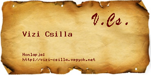 Vizi Csilla névjegykártya